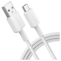 Anker 322 USB-A auf USB-C Kabel (180cm, Geflochten), Weiß