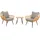 MCW Poly-Rattan Garnitur 7-tlg. Dunkelgrau