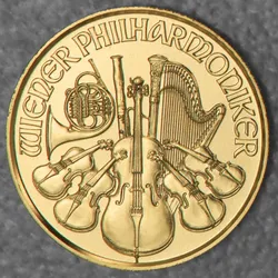 Goldmünze 1/25oz Wiener Philharmoniker aktueller Jahrgang (Österreich)