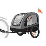 Sepnine Hundeanhänger für Fahrrad,Fahrradanhänger Hunde,Mit Reflektor und Bremse,600D Oxford Canvas Geschützt vor Regen,Maximale Belastung 40kg