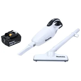Makita DCL 181 FT1 W Akku Staubsauger 18 V Weiß + 1x Akku 5,0 Ah - ohne Ladegerät