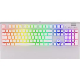 endorfy Omnis Pudding Onyx - Kabelgebunden - USB - Mechanischer Switch - QWERTY - RGB-LED - Weiß - Weiß