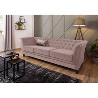 Home Affaire Chesterfield-Sofa »Dover«, aufwändige Knopfheftung in Chesterfield-Optik rosa