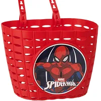 alles-meine.de GmbH Fahrradkorb/Korb - Spyderman - mit Befestigung für Lenker vorne - Fahrrad Kinder - Mädchen Jungen - Bastkorb - universal auch für Roller und Dreirad Laufrad..