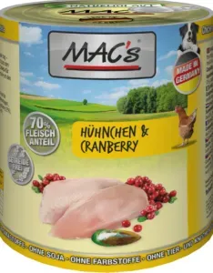 MAC ́S DOG HUHN & CRANBERRY 200 g