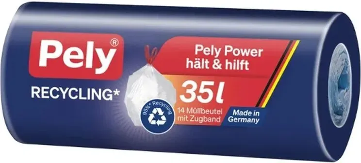Pely ZB-Müllbeutel 35l 95% Recycling 14 St