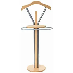 ZELLER PRESENT   Herrendiener "Buche Optik" Holz/Metall