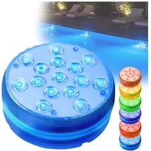 ideoon lights Casativo, Pool Zubehör, 8er-Set Multicolor-LED-Unterwasserleuchte, mit Fernbedienung