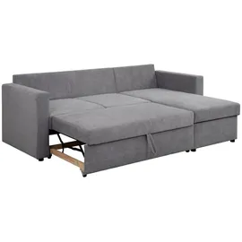 SUN GARDEN Carryhome Ecksofa Grau, 3-Sitzer, Füllung: Polyester, Schaumstoffflocken, Ottomane rechts, seitenverkehrt montierbar, L-Form, 230x155 cm, - Braun