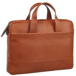 Leonhard Heyden Hamburg Aktentasche 38 cm Laptopfach cognac