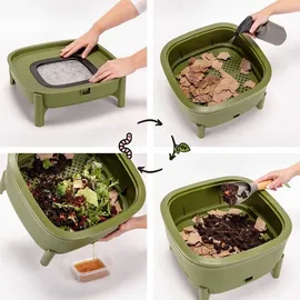 Plastia Wurmkomposter grün recycelt 1606967067