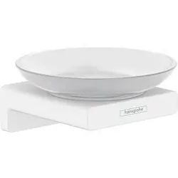 hansgrohe AddStoris Seifenhalter 41746700 Wandmontage, Glas, Metall, mattweiß