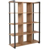 Die Möbelfundgrube Bücherregal 107 x 145 x 39 cm Anthrazit