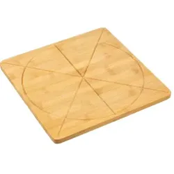 KESPER Pizza Schneidebrett, mit Kerben, Innovatives Pizzabrett mit eingelassener Schneidehilfe, 1 Stück