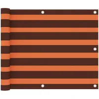 VidaXL Balkon-Sichtschutz Orange und Braun 75x400 cm Oxford-Gewebe