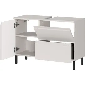 Germania Waschbeckenunterschrank GERMANIA "Scantic", braun (kaschmir), B:80cm H:56cm T:34cm, Holzwerkstoff, MDF, Schränke, Waschbeckenunterschrank, mit Siphonausschnitt
