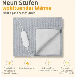 Medisana HB 416 Heizdecke 180 x 130 cm Hellgrau