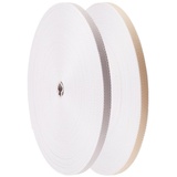 Nobily 50m Rolladengurt auf Rolle | Farbe: Beige, | 14/15 mm | Gurt Rolladen Rollladen Band Rollladengurt Rolladenband Rollladenband Rolloband - Beige