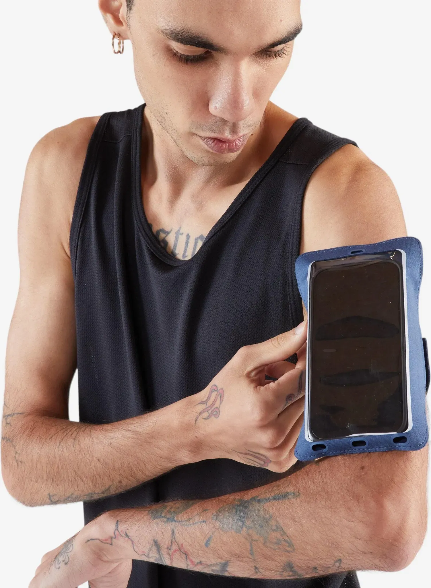 Lauf-Armband Smartphone groß - blau blau No Size