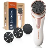 GRUNDIG Hornhautentferner elektrisch Hornhaut entfernen - schnell schöne Füße - Fußpflege Set mit Hochleistungsakku I Wasserdicht IPX7 I Fuß P...