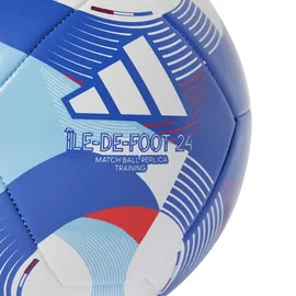 adidas Île-De-Foot 24 Trainingsball White / Solar Red / Clear Sky / Royal Blue 4