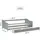 Homestyle4u Kinderbett Ausziehbett 90 x 200 cm Kiefer grau