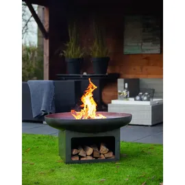 Redfire Feuerschale Juva Industrial Ø 80 cm Schwarz