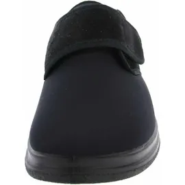 Fischer Markenschuh Fischer Schuhe Unisex-Klett-Hausschuh für Herren, Schwarz 48 EU