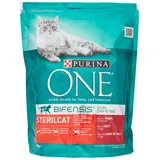 Purina One Bifensis Sterilcat Kroketten für Katzen, Lachs und Weizen, 800 g