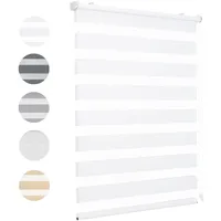 Sekey Doppelrollo Klemmfix 100 x 130 cm Weiß