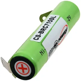 Powery Akku für Braun Series 1 190S Akku 700 mAh (1.2 V) grün