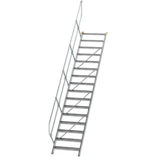 Günzburger MUNK Aluminium-Treppe Stufen 45° 16 Stufen