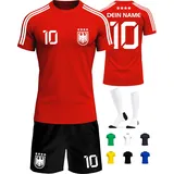 Deutschland Trikot Kinder Herren Damen WM 2026 Fussball Geschenke Jungen Coole Sachen für Jungs Fußball Trainingsanzug Tshirt EM Shirt geschenk junge 10 jahre Fußballtrikot Mädchen Set IIIII20Fo7IIIII - 134