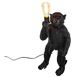 Werner Voss Affen Stehleuchte Koko, stehend schwarz, Polyresin, 26,5x25x55 cm, E27