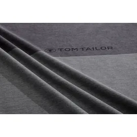 Tom Tailor HOME "Henry", grau (grau, anthrazit), B/L: 135cm x 200cm, , Renforcé, B/L: 80cm x 80cm, Renforcu00e9, Obermaterial: 100% Baumwolle, Bettwäsche, aus Baumwolle, mit GRATIS-Zugabe: Sporthandtuch