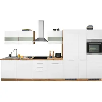 kochstation Küchenzeile KS-Luhe 390 cm weiß
