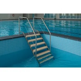 Eichenwald Modell 13 Treppe 138,0 cm Edelstahl