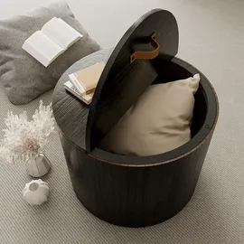 Vicco Couchtisch-set Tavilo, Eiche/Schwarz, 48 x 48 cm, 2 Teile