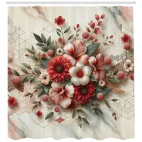 ABAKUHAUS Duschvorhang 175 x 200 cm grün