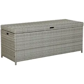 Beliani Auflagenbox Modena 158 x 66 cm Grau