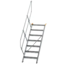 Günzburger Aluminium Treppe 45° 0 cm Aluminium