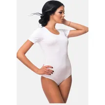 Evoni Body Kurzarm Weiß M