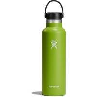 Hydro Flask Standard Mouth Flex Cap 621ml (21oz) - Vakuumisolierte Wasserflasche aus Edelstahl - Sportflasche mit auslaufsicherem Cap-Deckel - Thermoflasche Spülmaschinenfest - Standard-Öffnung - Seagrass