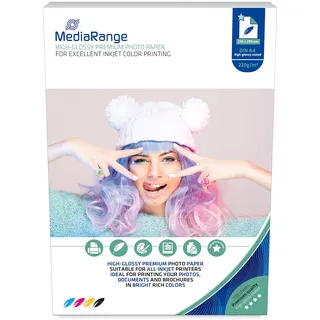 MediaRange Fotopapier A4, 220g, 50 Blatt