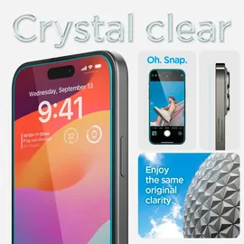 SPIGEN Glass tR EZ Fit für iPhone 16/15