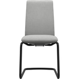 Stressless® Polsterstuhl Laurel, Low Back, Größe M, mit Beinen aus Stahl in Schwarz matt blau