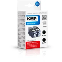 KMP C72 kompatibel zu Canon PGI-520BK schwarz 2er Pack (1508,0021)