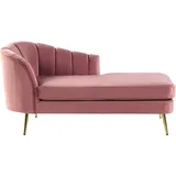 Beliani Chaiselongue rosa