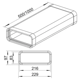 Naber SF-VRO 150 Flachkanalrohr