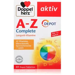 Doppelherz Aktiv A-Z Complete Tabletten zur Förderung der physischen und mentalen Gesundheit 60 TABL